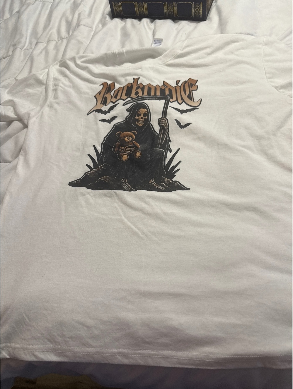 White Rocknride Graphic T-Shirt XL 100% Cotton